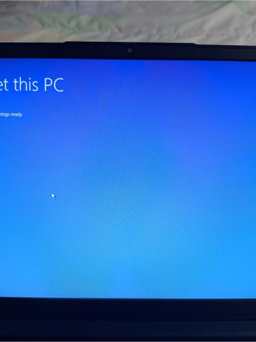 Lenovo Navy Blue Laptop with Charger and Pink Mouse